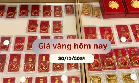 Giá vàng hôm nay 30/10/2024: Vàng thế giới tăng trở lại, vượt mốc kỷ lục