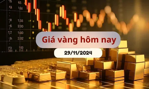 Giá vàng hôm nay 29/11/2024: Tiếp đà phục hồi