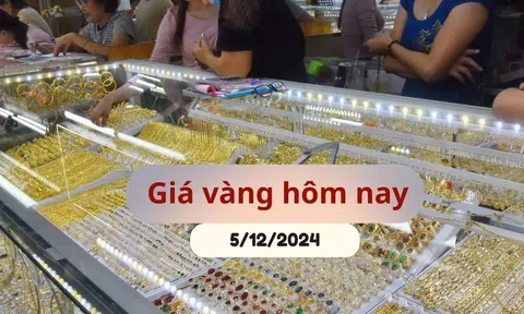 Giá vàng hôm nay 5/12/2024: Vàng nhẫn, SJC không nhúc nhích