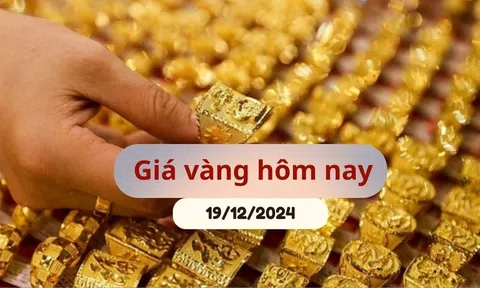 Giá vàng hôm nay 19/12/2024: Vàng SJC, nhẫn trơn đột ngột lao dốc