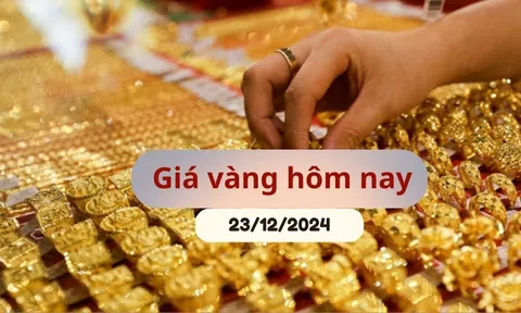 Giá vàng hôm nay 23/12/2024: Vàng SJC và nhẫn trơn bất ngờ vụt tăng