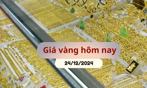 Giá vàng hôm nay 24/12/2024: Vàng trong nước tăng trở lại