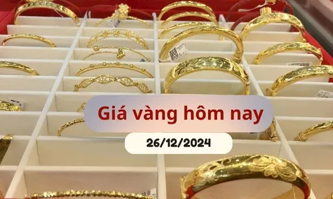 Giá vàng hôm nay 26/12/2024: Đảo chiều tăng trở lại