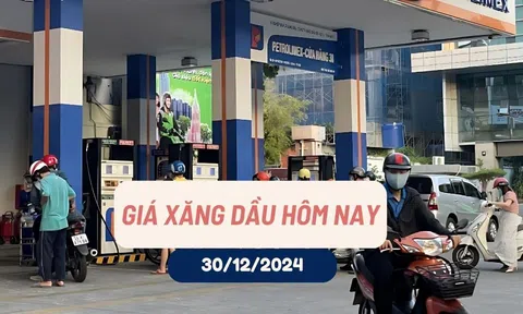 Giá xăng dầu hôm nay (30-12-2024): Sắc đỏ toàn sàn