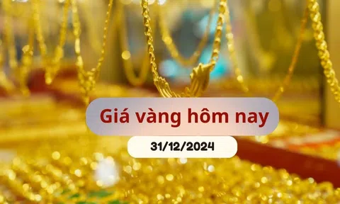 Giá vàng hôm nay 31/12/2024: Giảm sâu phiên cuối năm