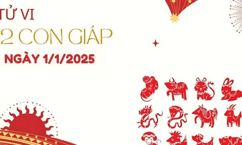 Tử vi 12 con giáp hôm nay 1/1/2025: Tý thách thức, Thìn năm mới hứng khởi