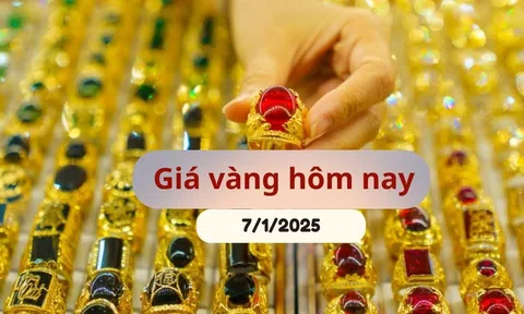 Giá vàng hôm nay (7/1/2025): Đồng loạt lao dốc