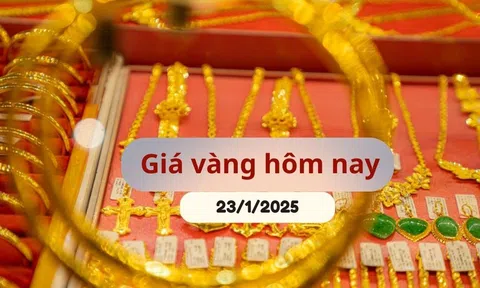 Giá vàng hôm nay (23/1/2025): Tăng mạnh ngày giáp Tết