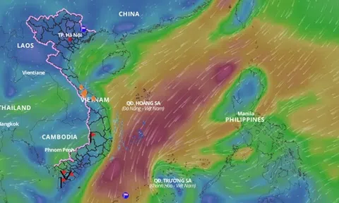 Xuất hiện rãnh áp thấp, dự báo thời tiết xấu 2 ngày tới