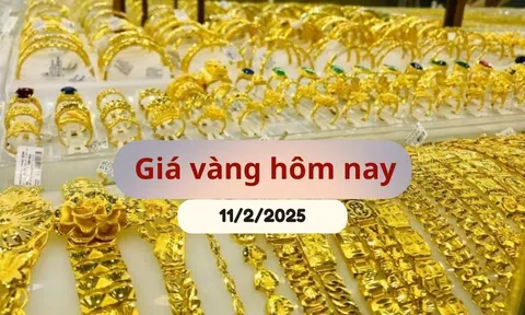 Giá vàng hôm nay 11/2/2025: Đồng loạt tăng dựng đứng