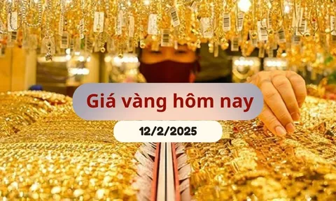 Giá vàng hôm nay 12/2/2025: Đồng loạt rớt đỉnh