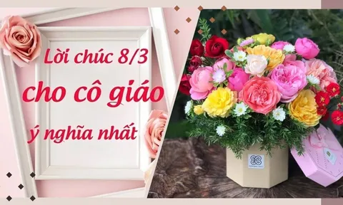 Gợi ý lời chúc Ngày Quốc tế Phụ nữ 8/3 dành cho cô giáo hay và ý nghĩa