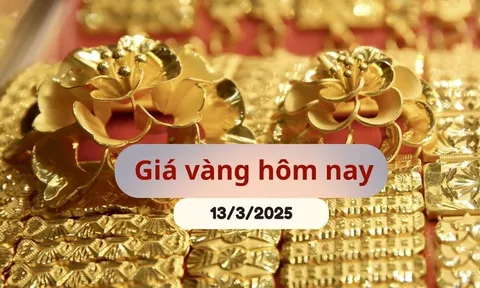 Giá vàng hôm nay 13/3/2025: Tăng rất mạnh, lập kỷ lục mới