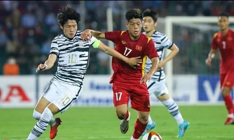 Trực tiếp bóng đá U22 Việt Nam vs U22 Hàn Quốc: Cầu thủ Viktor Lê đá chính