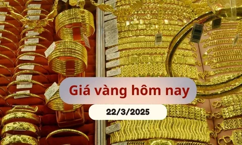 Giá vàng hôm nay (chiều 22-3): Vàng trong nước đồng loạt giảm mạnh