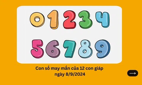 Con số may mắn của 12 con giáp hôm nay ngày 8/9/2024