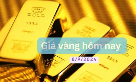 Giá vàng hôm nay ngày 8/9/2024: Vàng miếng SJC giảm nửa triệu đồng