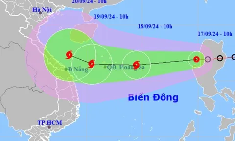 Áp thấp nhiệt đới vào Biển Đông, sắp mạnh lên thành bão số 4, di chuyển rất phức tạp