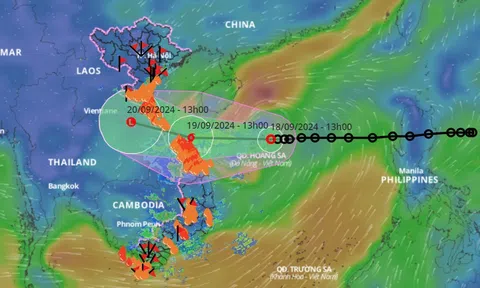 Thời điểm áp thấp nhiệt đới mạnh lên thành bão đi vào đất liền nước ta