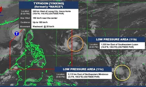 Biển Đông gánh 2 siêu bão và 1 bão cuồng phong