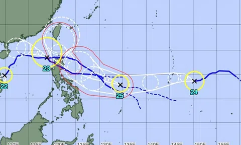 Thêm bão hướng về Philippines, dự báo đạt cực đại khi đổ bộ