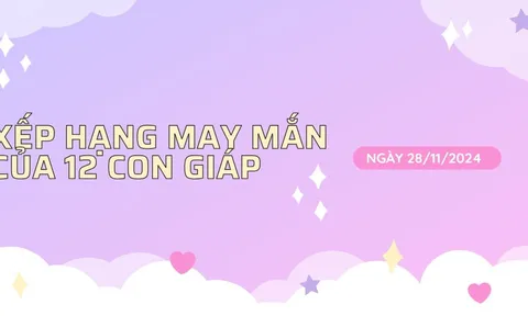 Xếp hạng may mắn tử vi 12 con giáp ngày 28/11/2024: Tuổi Thìn vượng vận, công danh thăng tiến, tình duyên viên mãn