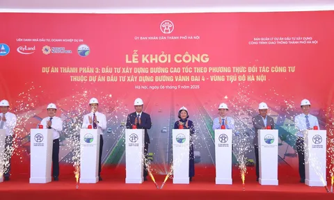 Khởi công xây dựng tuyến cao tốc thuộc dự án đường Vành đai 4 - Vùng Thủ đô Hà Nội