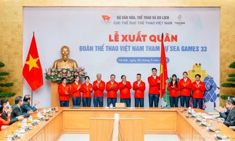 Đoàn Thể thao Việt Nam xuất quân dự SEA Games 33 hướng tới thành tích đạt nhiều huy chương vàng