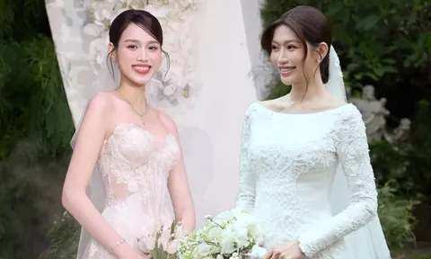 2 mẫu váy cưới 'hot rần rần' sau đám cưới tiền tỷ của Đỗ Thị Hà và Chế Nguyễn Quỳnh Châu