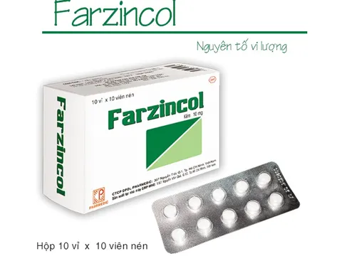 Farzincol:  Tác dụng, Liều dùng, Giá bán và Tác dụng phụ của thuốc 