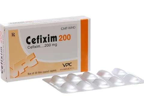 Cefixime 200mg:  Tác dụng, Liều dùng, Giá bán và Tác dụng phụ của thuốc 