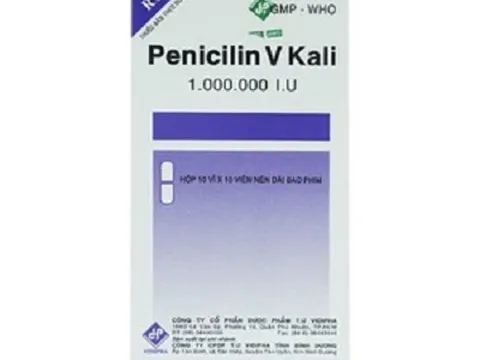 Penicillin V Kali 1.000.000IU: Tác dụng, Liều dùng, Giá bán và Tác dụng phụ