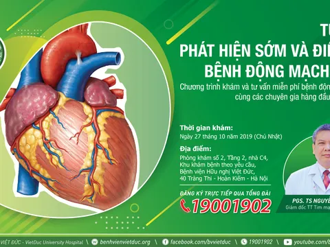 Bệnh viện Việt Đức khám và tư vấn miễn phí bệnh động mạch vành