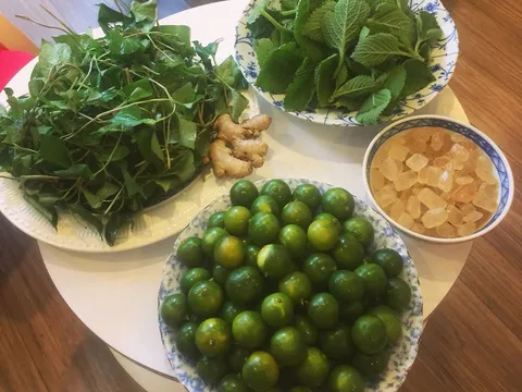Mẹ trẻ mách cách làm siro quất húng chanh chẳng lo ho ngày Tết