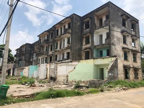 UBND tỉnh Thái Nguyên thông tin về việc phá dỡ nhà chung cư cũ ở TP Sông Công