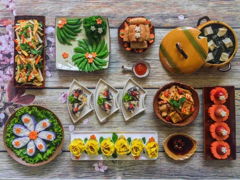 Mãn nhãn trước những mâm cỗ cúng rằm tháng Giêng được hội chị em chia sẻ rầm rộ
