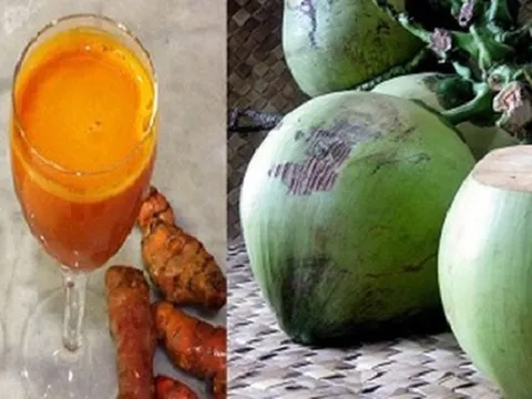 Mách bạn cách kết hợp nước dừa với nghệ tươi, vừa ngon miệng vừa trị đau dạ dày hiệu quả