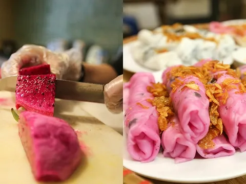Có gì trong món bánh cuốn thanh long khiến nhiều người 'phát sốt' 2 ngày qua?