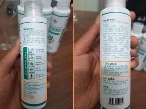 Gel diệt khuẩn Tràm trà Saference không được cấp phép, không diệt được virus