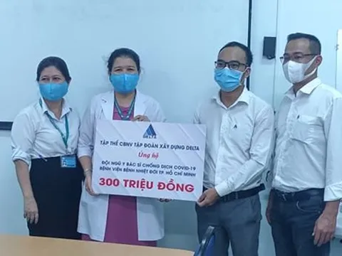 Tập đoàn DELTA ủng hộ 300 triệu đồng cho BV Nhiệt đới TP HCM phòng chống Covid-19