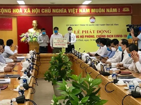 Hà Tĩnh: Doanh nghiệp chung tay ủng hộ, phòng chống dịch COVID – 19