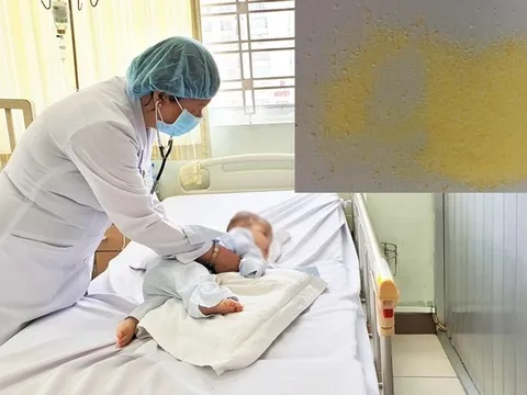 Trẻ 4 tháng tuổi co giật toàn thân sau khi uống loại thuốc bột chữa tiêu chảy