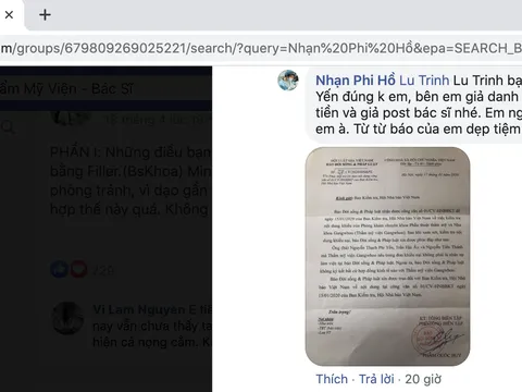 Những bác sỹ lạ ở Thẩm mỹ viện Natural và những tài khoản facebook chửi bới vô căn cứ