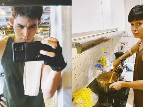 Ca sĩ Jun Phạm từng nặng 75kg chăm tập luyện và tự nấu ăn để có cơ bụng 6 múi