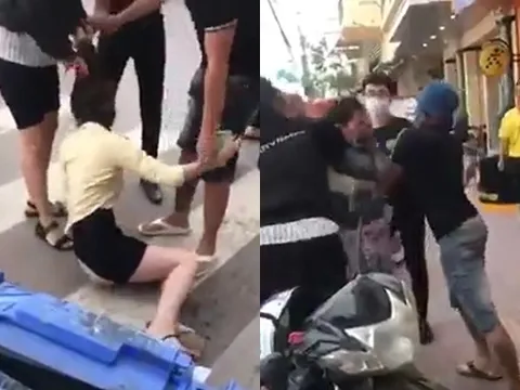 Xôn xao clip cô gái bị đánh ghen thảm hại nơi làm việc, mẹ vào can ngăn cũng 'chịu trận' cùng