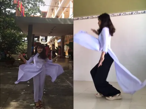 'Áo dài bay' là gì mà cả giáo viên lẫn học sinh đều đua nhau bắt trend trên MXH vậy nhỉ?