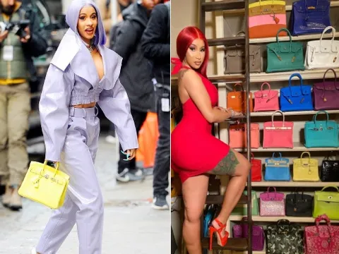 Ngó nghiêng bộ sưu tập túi Hermès Birkin triệu đô của Cardi B, hóa ra một nửa là do chồng cũ tặng