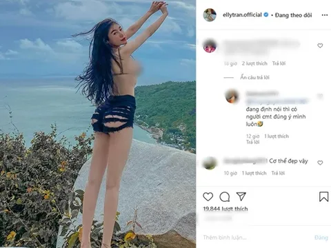 CĐM 'bỏng mắt' trước chiếc quần ngắn cũn được cắt xẻ vô tội vạ của bà mẹ 2 con Elly Trần 