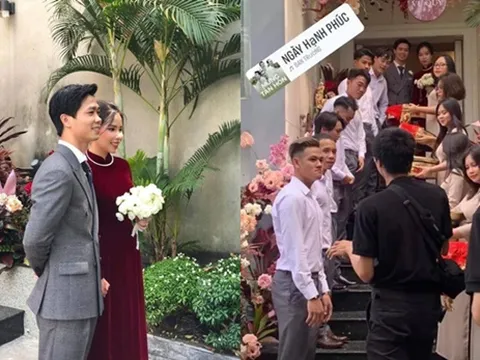 HOT: Hé lộ những hình ảnh hiếm hoi trong đám cưới Công Phượng - Viên Minh 