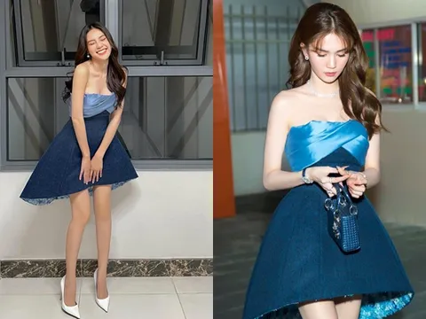 Ngọc Trinh và Lan Ngọc 'đụng hàng' nhưng nữ hoàng nội y có phần lép vế do bị đèn flash dìm